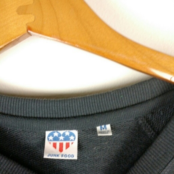 Junk Food Monopoly Chance Crewneck Sweatshirt Pullover Grey Red SZ Medium - Picture 3 of 5
